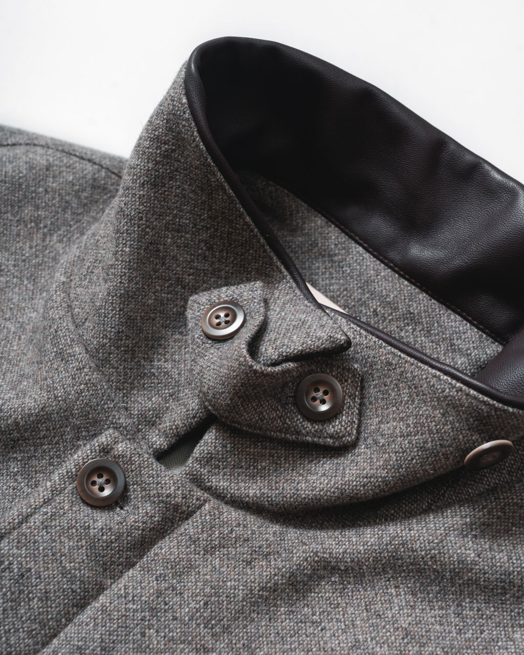 Wool Tweed PO Zip Blouson (Cocoa)-6