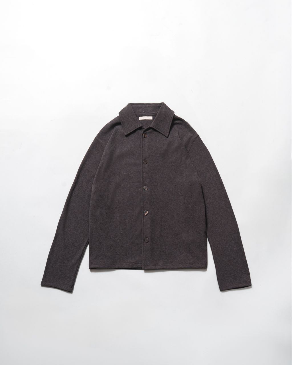 Knit Polo Shirt Cardigan-1