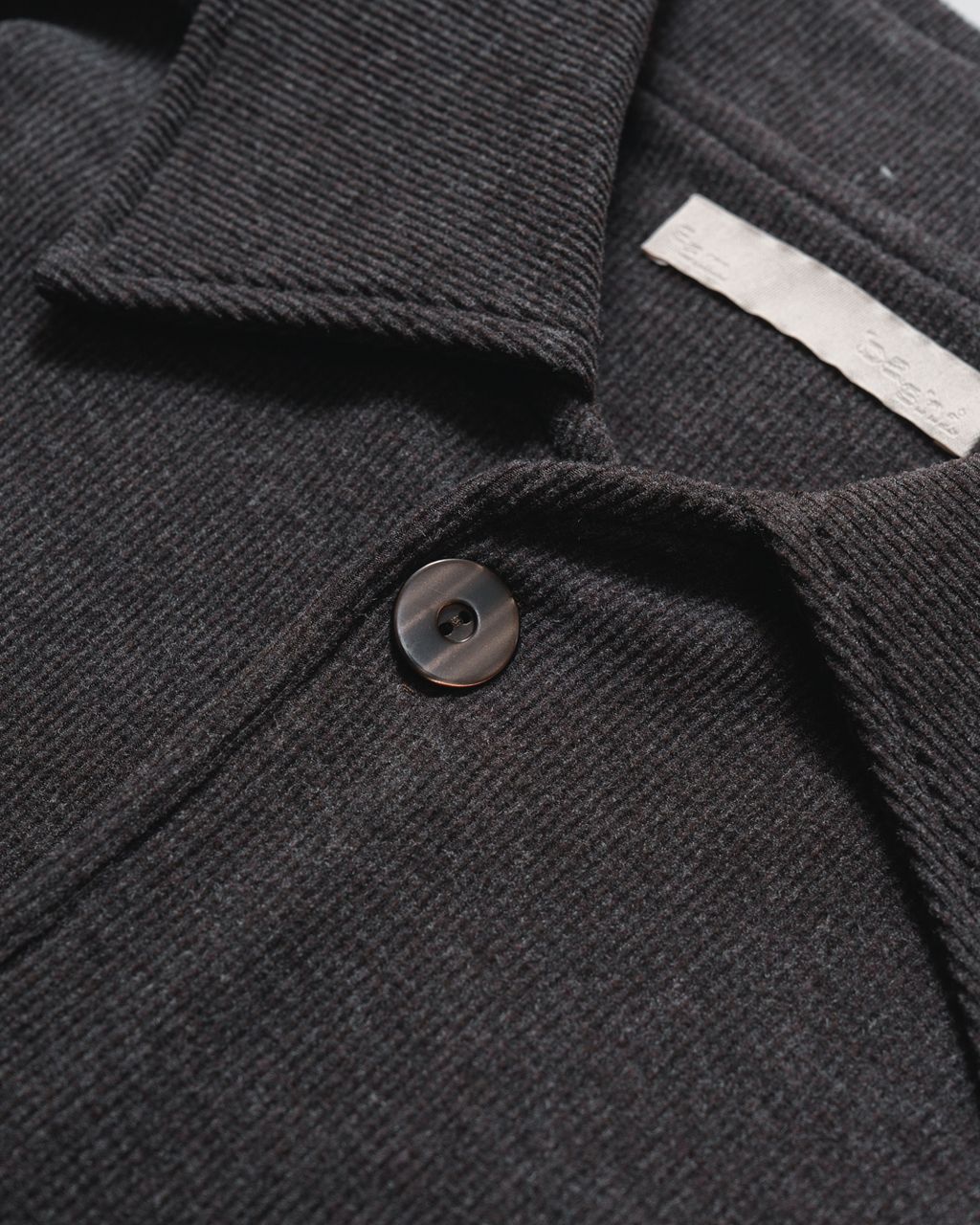 Knit Polo Shirt Cardigan-5