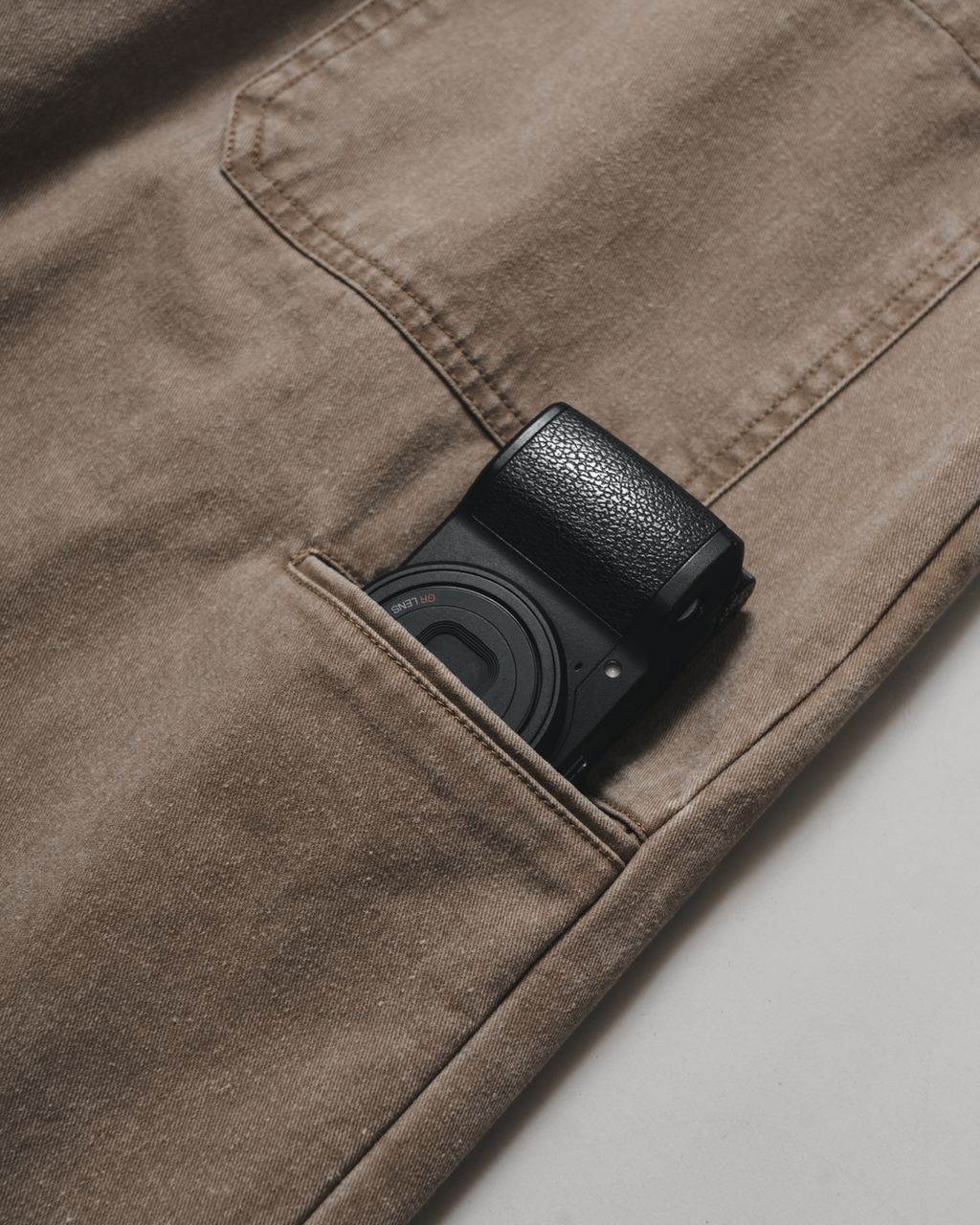 Garment Washed Gabardine Sanp Pants for GR-16