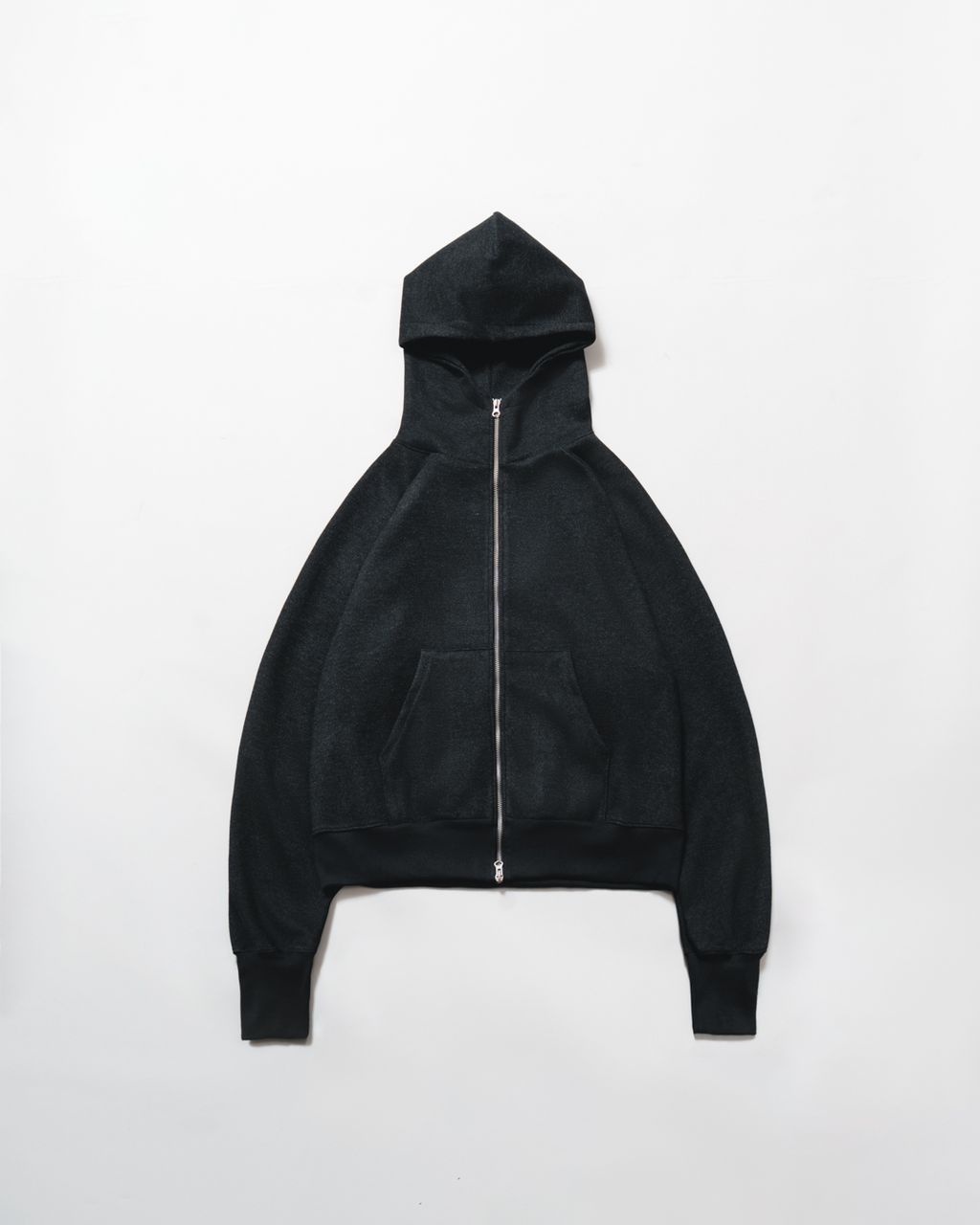 Wool PO Sweat Zip Hoodie-1