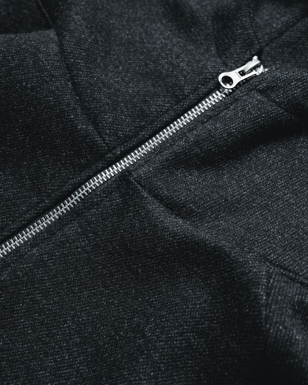 Wool PO Sweat Zip Hoodie-7