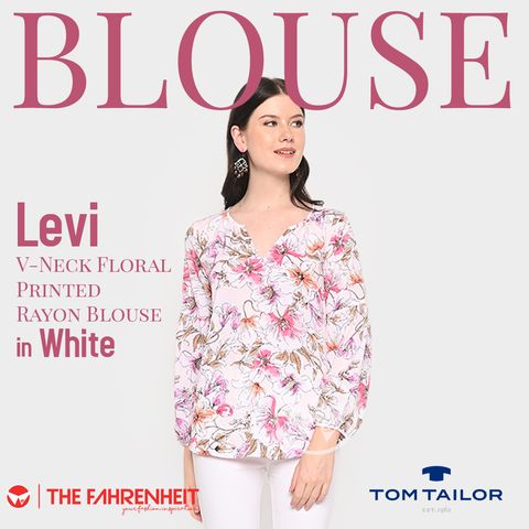 A32-Levi-Tom-Tailor-V-Neck-Floral-Printed-Rayon-Blouse-White