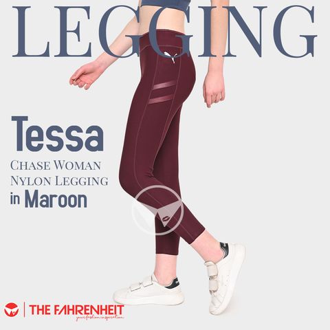A51-Tessa-Puma-Chase-Woman-Nylon-Legging-Maroon