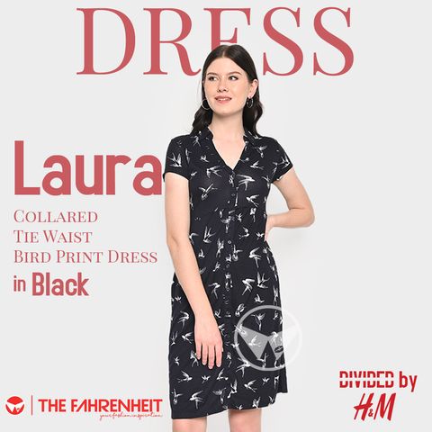 A64-Laura-Divided-Collared-Tie-Waist-Bird-Print-Dress-Navy