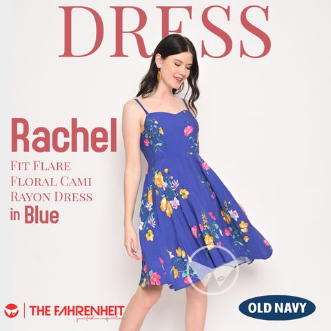A80-Rachel-Old-Navy-Fit-Flare-Floral-Printed-Cami-Rayon-Dress-Blue