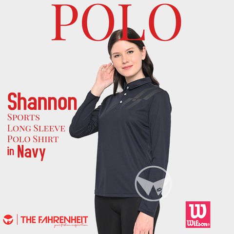 A132-Shannon-Wilson-Sport-Long-Sleeve-Polo-Shirt-Navy
