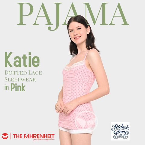 A142-Katie-Faded-Glory-Dotted-Lace-Sleepwear-Pink