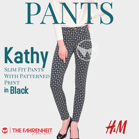 A148-Kathy-HM-Slim-Fit-Pants-With-Patterned-Print-Black