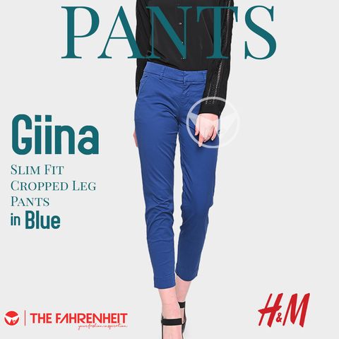 A149-Giina-HM-Slim-Fit-Cropped-Leg-Pants-Blue