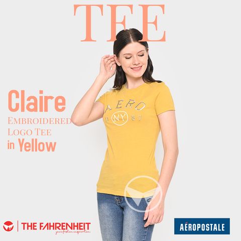 A171-Claire-Aeropostale-Embroidered-Logo-Tee-Yellow