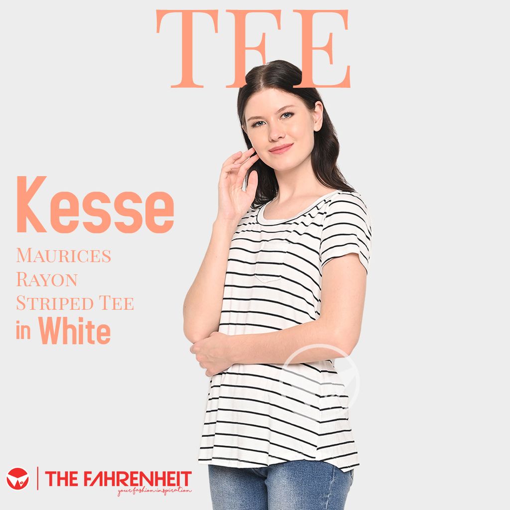 A190-Kesse-Maurices-Rayon-Striped-Tee-Black