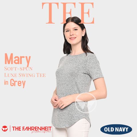 A195-Mary-Old-Navy-Soft-spun-Luxe-Swing-Tee-Grey
