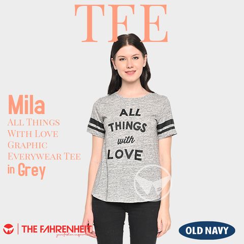 A199-Mila-Old-Navy-All-Things-With-Love-Graphic-Everywear-Tee-Grey