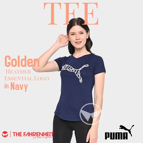 A210-Golden-Puma-Heather-Essential-Logo-Navy