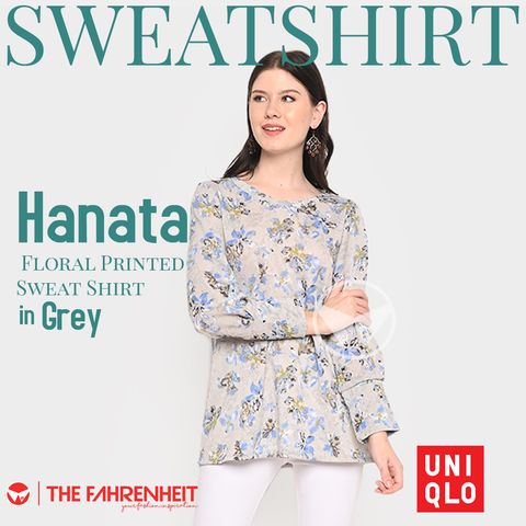 A248-Hanata-Uniqlo-Floral-Printed-Sweat-Shirt-Grey