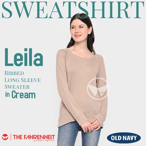 A249-Leila-Old-Navy-Ribbed-Long-Sleeve-Sweater-Cream