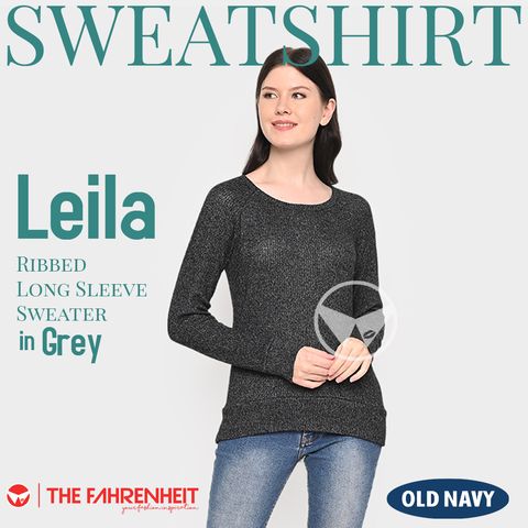 A252-Leila-Old-Navy-Ribbed-Long-Sleeve-Sweater-Grey
