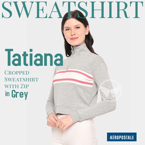 A239-Tatiana-Aeropostale-Cropped-Sweatshirt-with-Zip-Grey