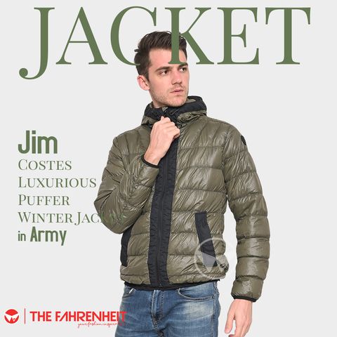 A124-Jim-Costes-Luxurious-Puffer-Winter-Jacket-Army