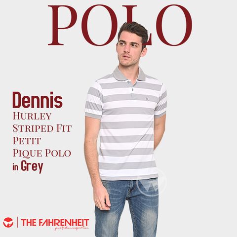 A271-Dennis-Hurley-Striped-Fit-Petit-Pique-Polo-Grey