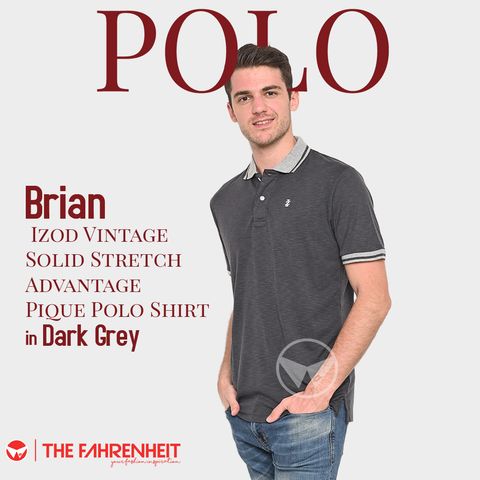A274-Brian-Izod-Vintage-Solid-Stretch-Advantage-Pique-Polo-Shirt-Dark-Grey