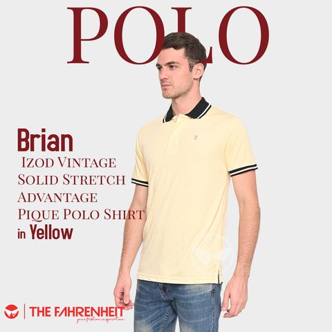 A277-Brian-Izod-Vintage-Solid-Stretch-Advantage-Pique-Polo-Shirt-Yellow