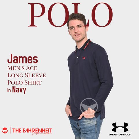 A286-James-UA-Men-s-Ace-Long-Sleeve-Polo-Shirt-Navy