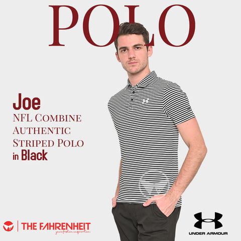 A290-Joe-UA-NFL-Combine-Authentic-Striped-Polo-Black