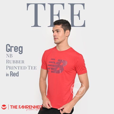 A489-Greg-New-Balance-Rubber-Printed-Tee-Red