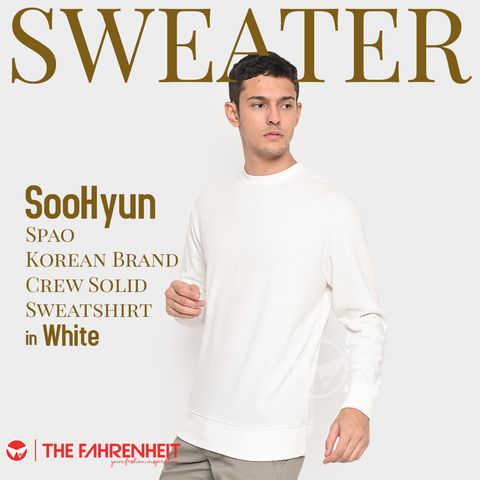 A542-Soo-Hyun-Spao-Korean-Brand-Crew-Solid-Sweatshirt-White
