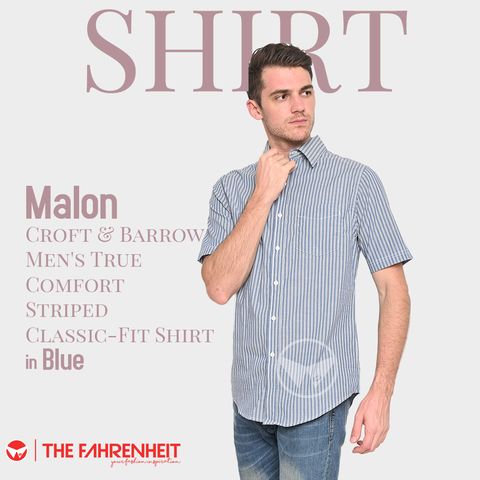 A298-Malon-Croft-Barrow-Men-s-True-Comfort-Striped-Classic-Fit-Shirt-Blue