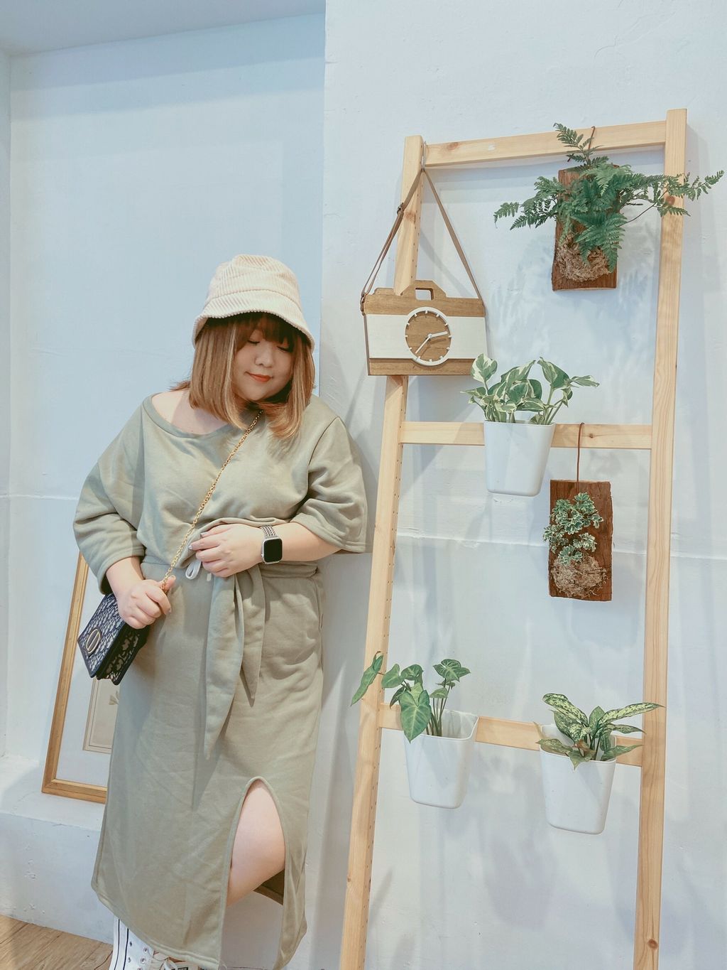 ボトムス 森半抹茶 超舒服棉質套裝 上衣 長裙 Haru Haru