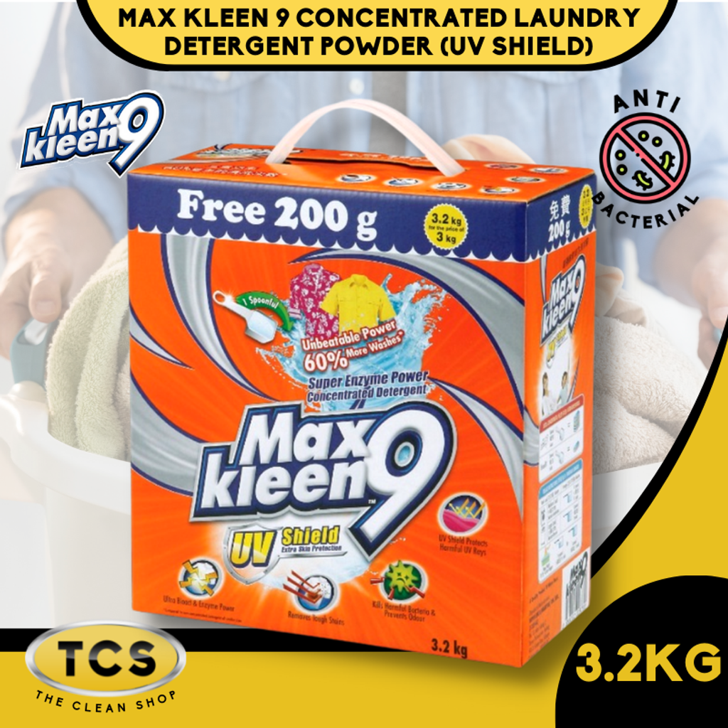 Max Kleen 9 Concentrated Laundry Detergent Powder (UV Shield).png