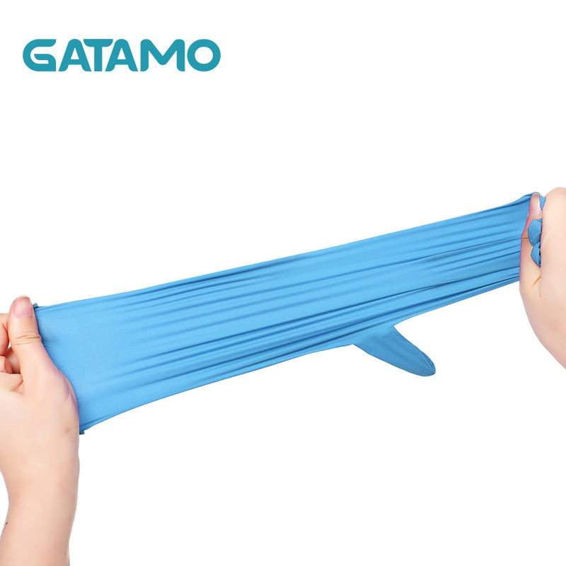 Disposable Blue Nitrile Gloves 3