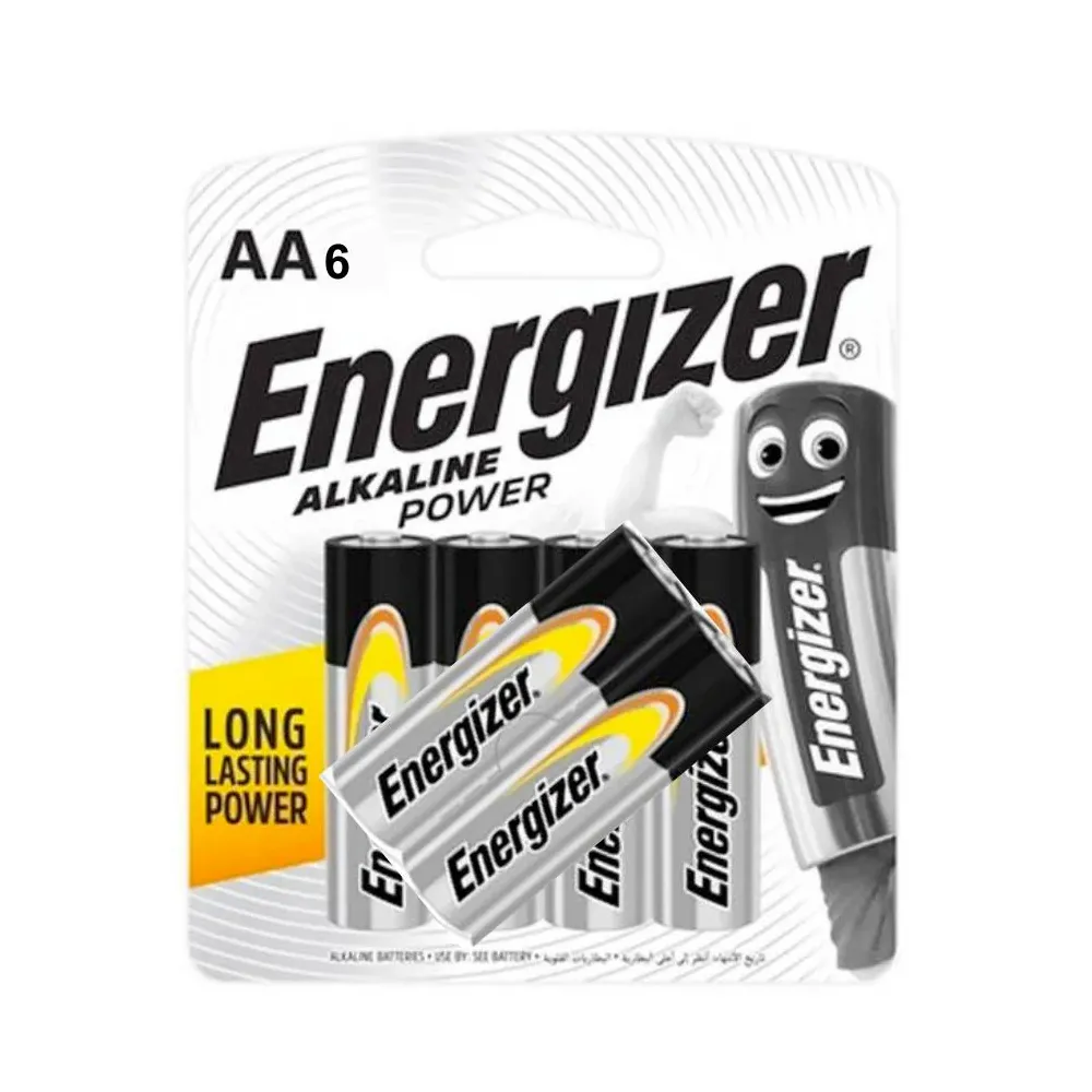 Energizer Alkaline 1.5V AA Battery 6pcs pack