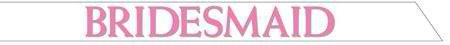 Bridesmaid Sash