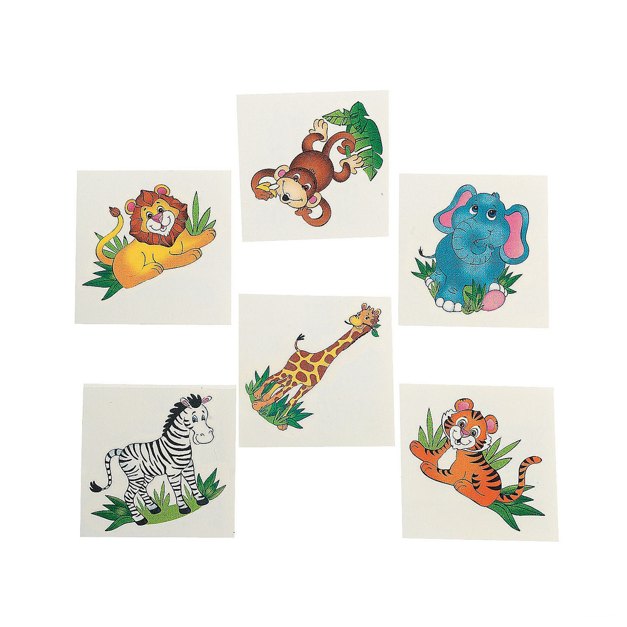 Jungle_Animal_Tattoo 36pcs