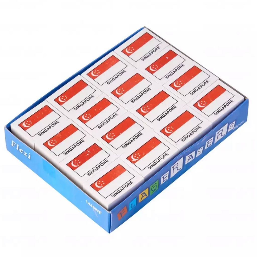 Singapore Flag Erasers