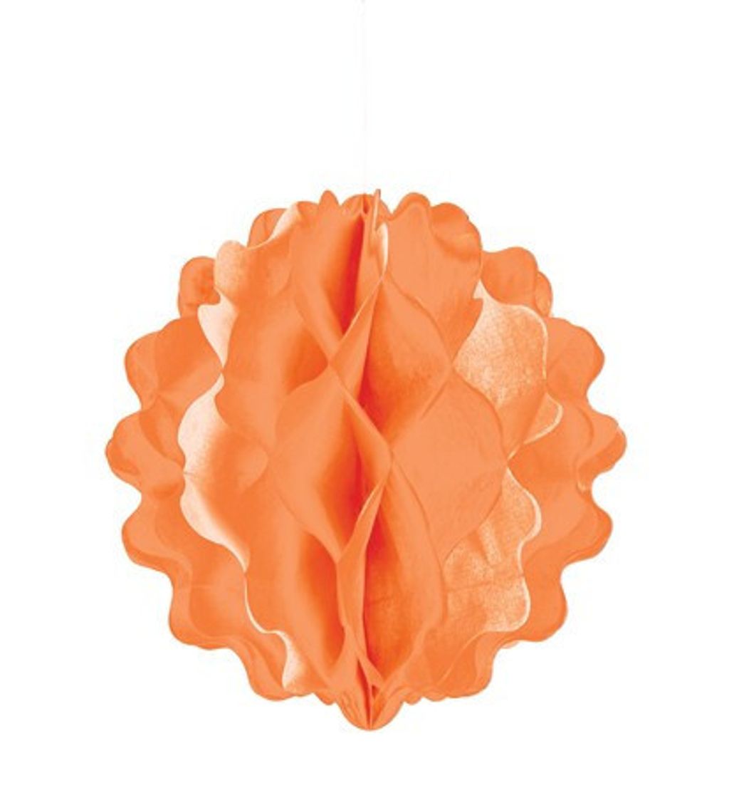 Orange Honeycomb Ball