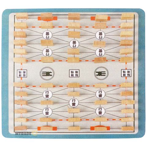 2 in 1 Wooden Army Chess MT