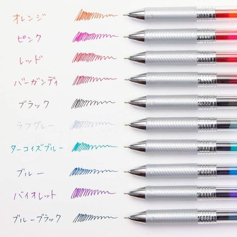 1-Pen-5-Refills-Japanese-Stationery-Pentel-Infree-Gel-Pen-0-5mm-Clear-Nippon-Pattern-Retractable