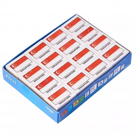 Singapore Flag Erasers