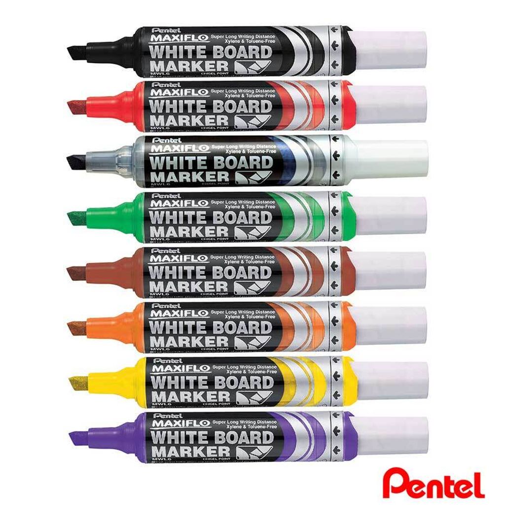 Pentel MAXIFLO Fine Chisel Point Whiteboard Marker 