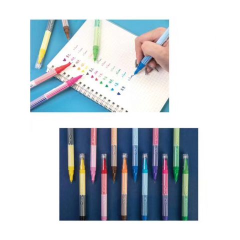 CHOSCH Color On Color Gel Pen 0.5mm 12 Color Set CS-G124