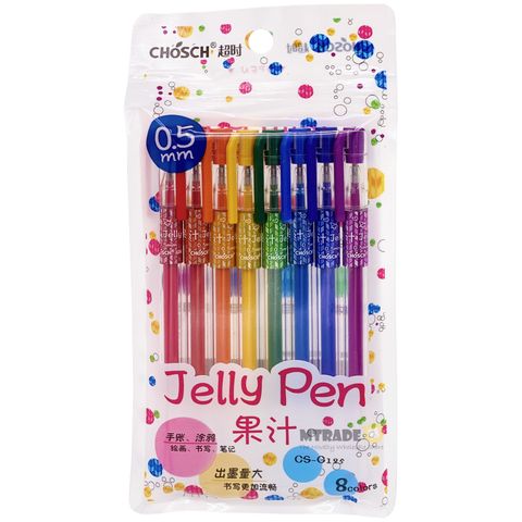 CHOSCH Jelly Pen 0.5mm 8 Color Set CS-G125 Singapore MT