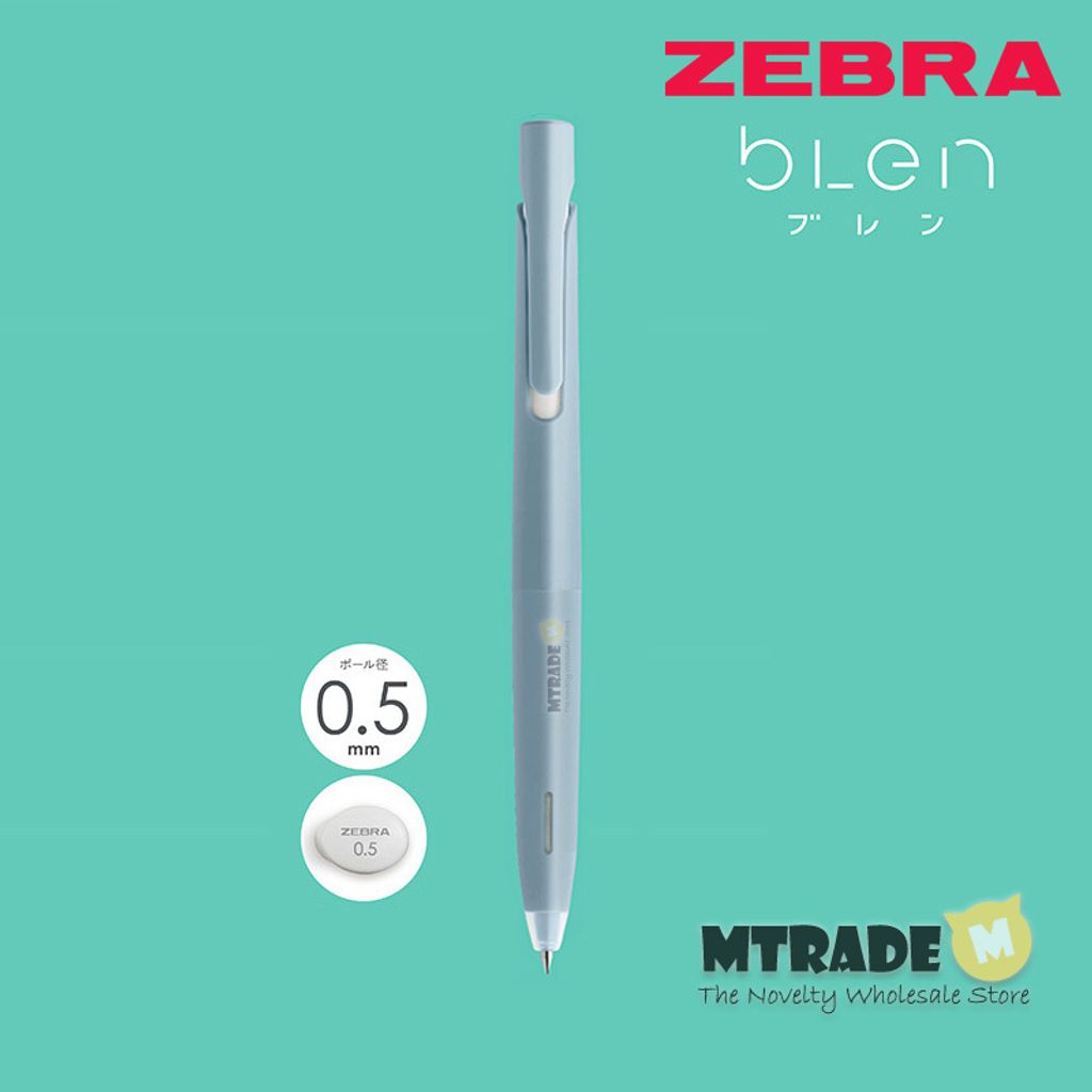 Zebra bLen Retractable Gel Pen- 0.7mm- Black Barrel