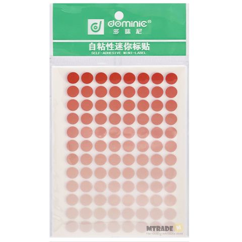 Self Adhesive Label Sticker 8mm Circle Red