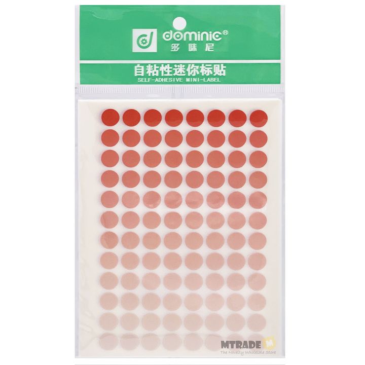 Self Adhesive Label Sticker 8mm Circle Red