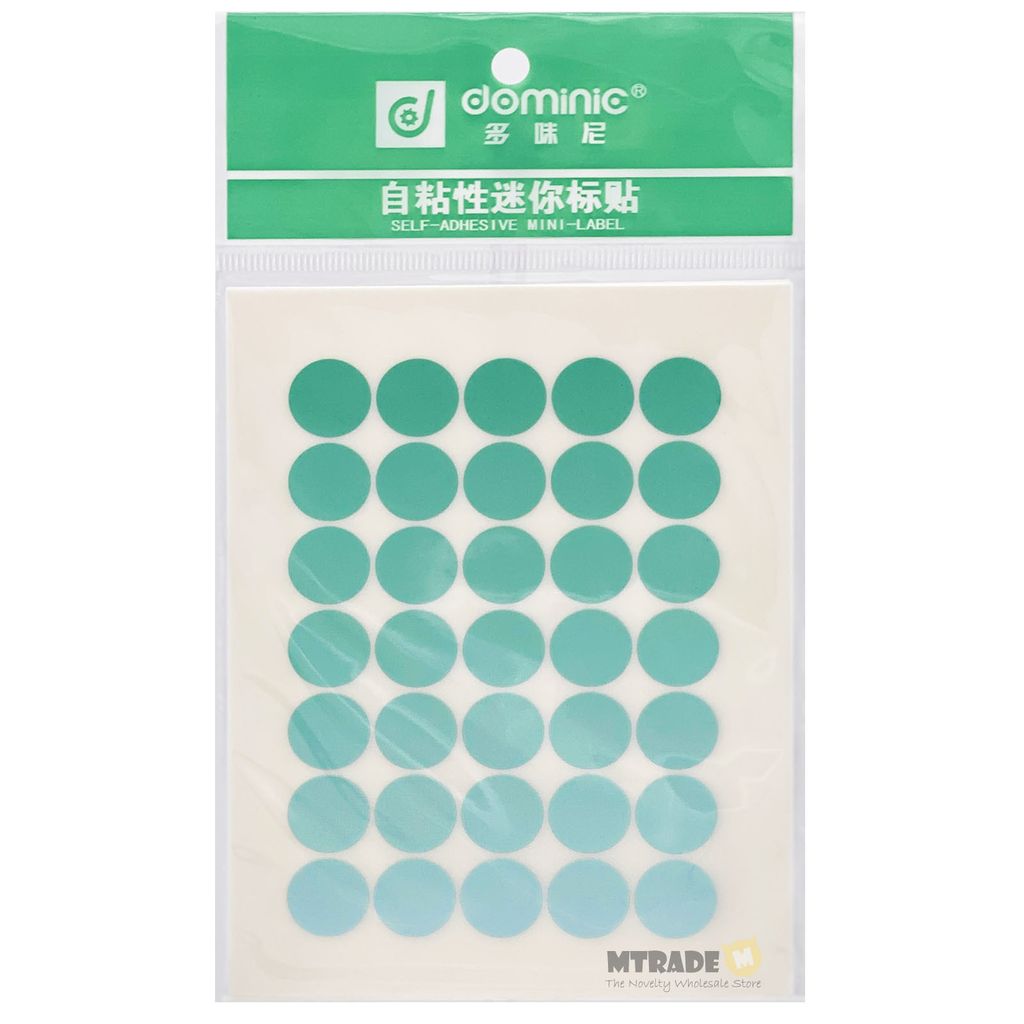 Self Adhesive Label Sticker 13mm Circle Green